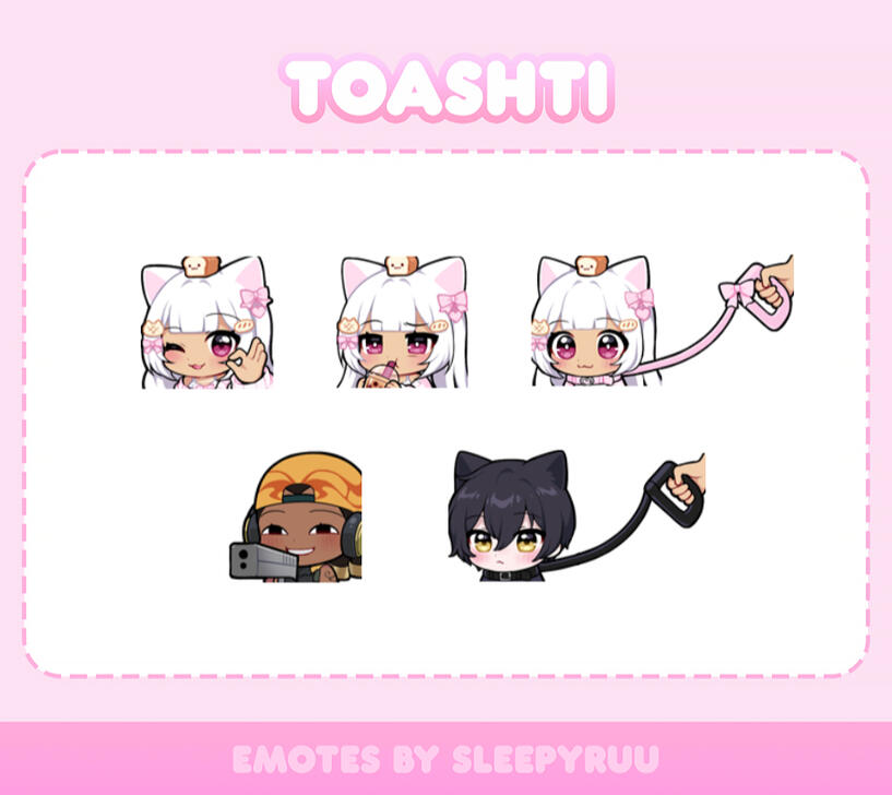 sleepyruu - bald / raze / leash emotes